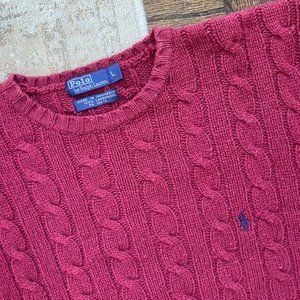 Vintage Polo Ralph Lauren red crew neck sweater